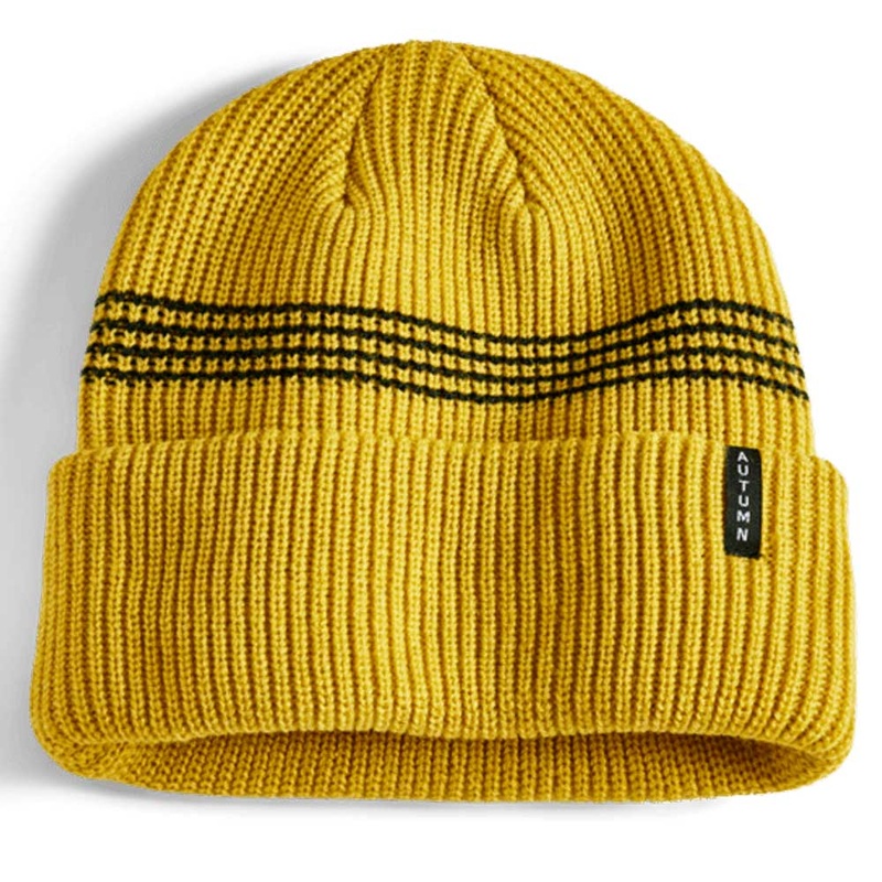 Autumn Select Mini Stripe Beanie 2025 Blue / Light Yellow