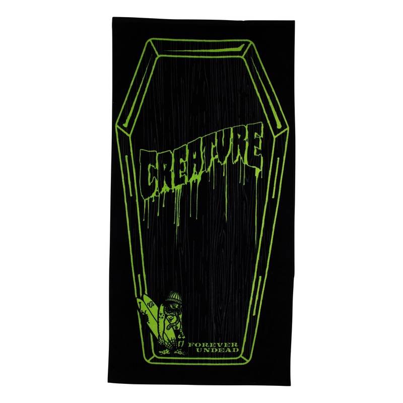 Coffin Creature Beach Towel Black OS