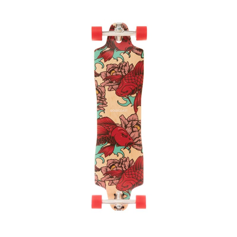 GoldCoast Killer Koi 36″ Drop Through Longboard Complete