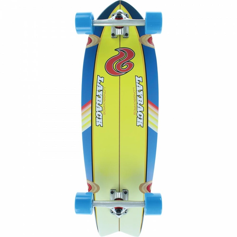 Layback South Swell Cruiser 30″ Yellow/Blue Cruiser