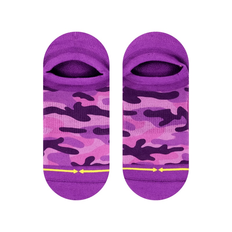 MERGE4 PINK CAMO NO SHOW SOCKS