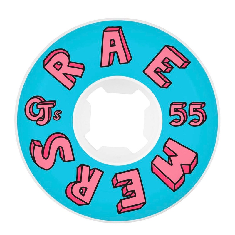 OJ Elite – 55mm – 99a Raemers Hardline Wheels – White 55mm