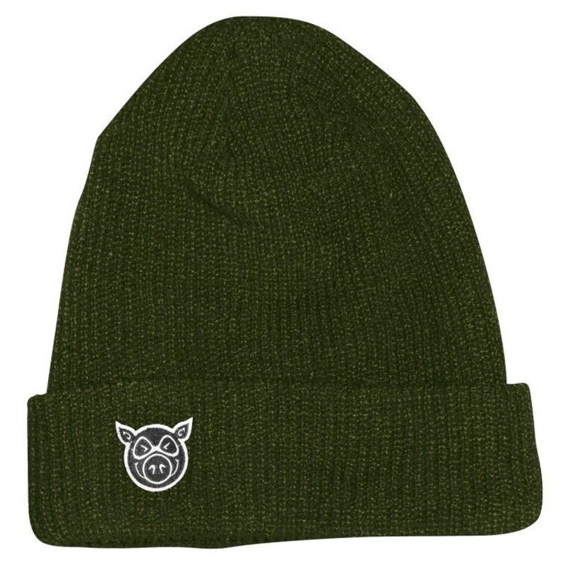 PIG BEANIE WHARF MILITARY GREEN OS