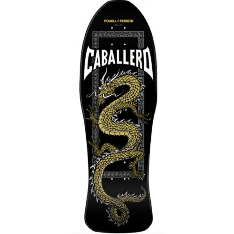Powell Peralta Steve Caballero Chinese Dragon Black, Gold Reissue Skateboard Deck 10″ 10.0″