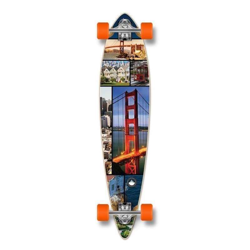 Punked Pintail San Francisco 40″ Longboard Complete