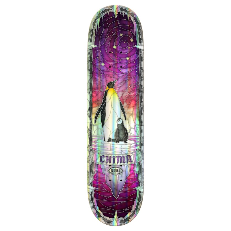 Real Chima Holographic Rainbow Foil Cathedral 8.25″ Skateboard Deck