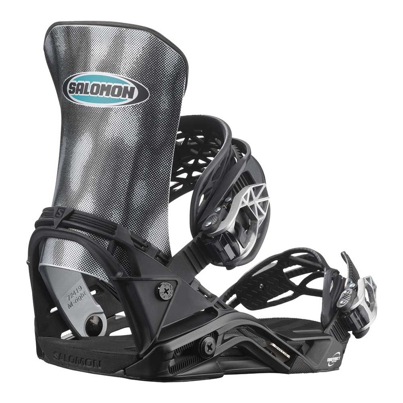 Salomon Men’s District Pro Team Snowboard Bindings – 2025 Medium Chrome