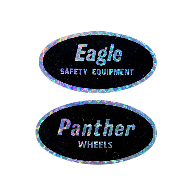 Vintage 70s Skateboard Sticker Pack (2pc)- FOIL EDGE