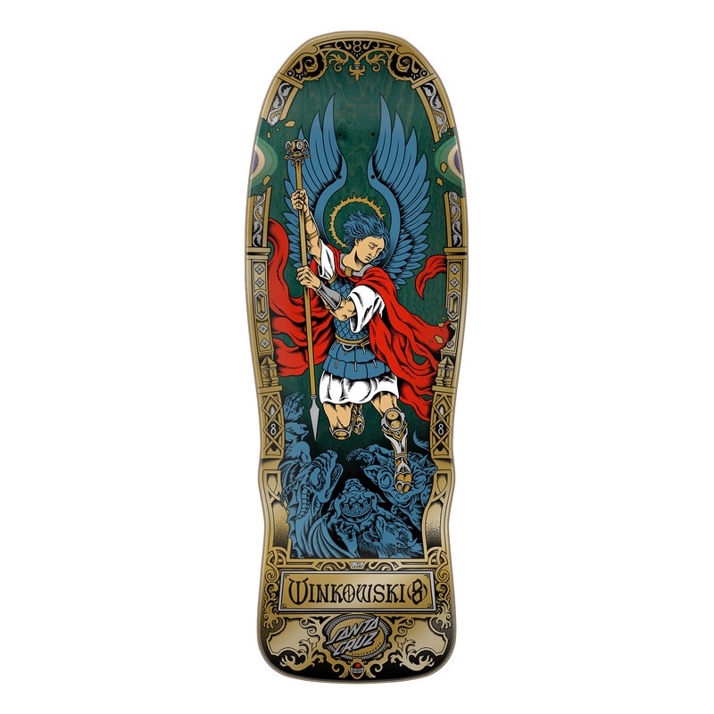 10.35in Winkowski Archangel Shaped Santa Cruz Skateboard Deck No Color 10.35in x 30.54in