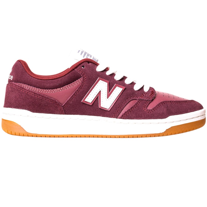 480PRO  Monarch Burgundy New Balance Numeric Suede Skateboarding Shoes 7