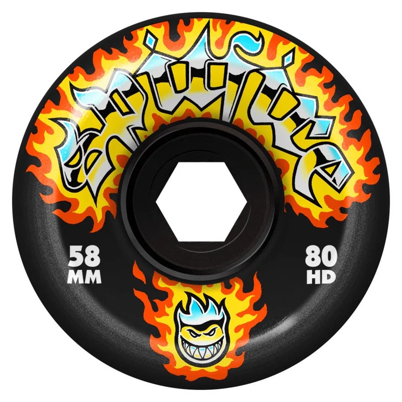 80HD Conical Full Chrome Venom Black Wheels (58mm) 80A 58 MM