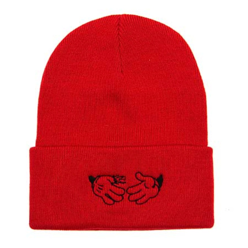 Doom Sayers Cartoon Beanie Red One size fits all