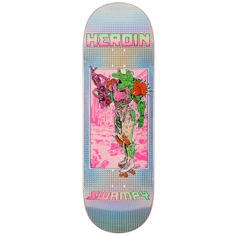 Heroin Swampy Hellscape Skateboard Deck Holographic 10.0″ 10.0″