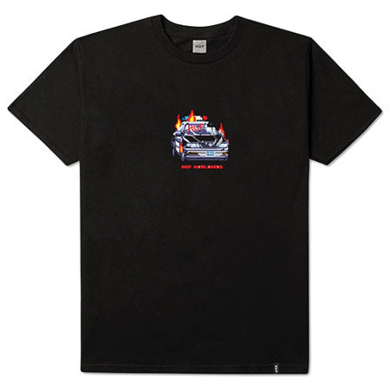 HUF Game Over T Shirt Black Small