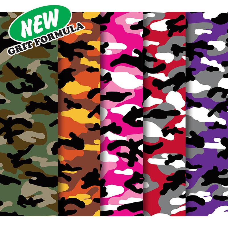 Mob Camo Skateboard Grip Tape (Red, Orange, Green, Pink, or Purple) 9 x 33 All 5 colors