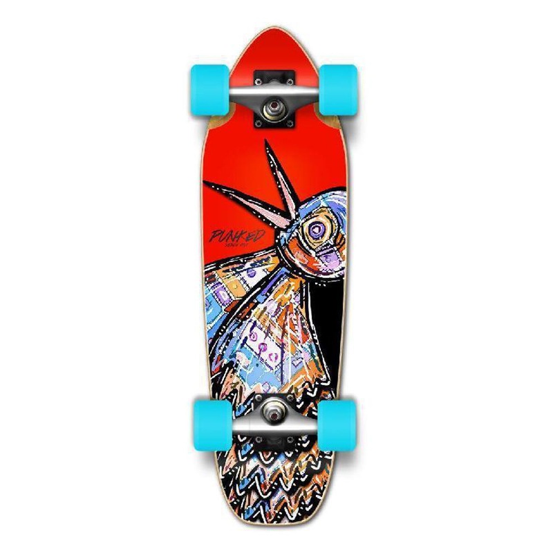 Punked Mini Cruiser Complete – The Bird Red Complete