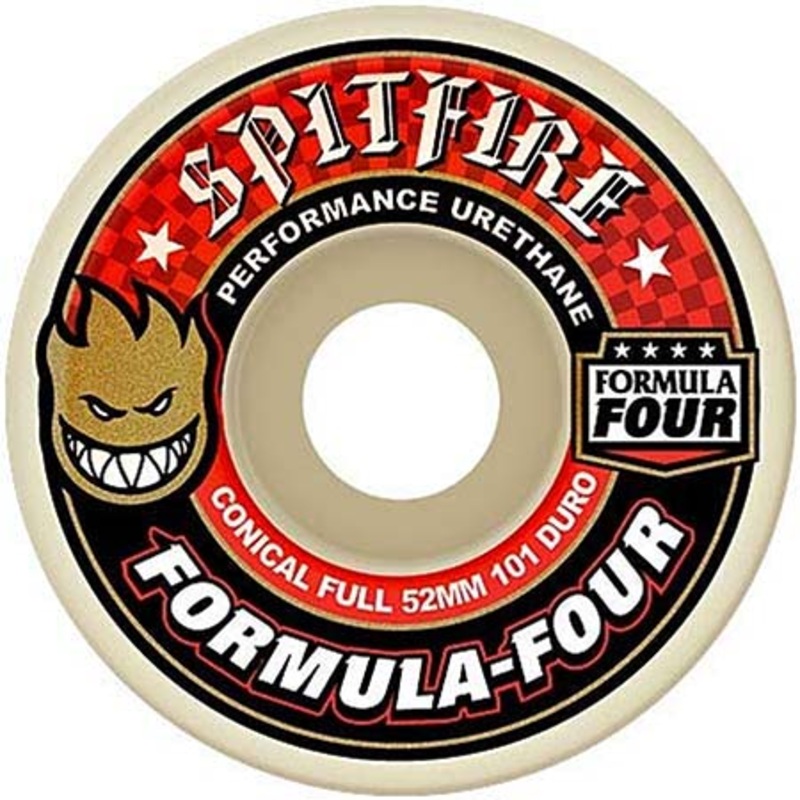 Spitfire  Formula Four 101D Conical Full Shaped Wheels White 51mm