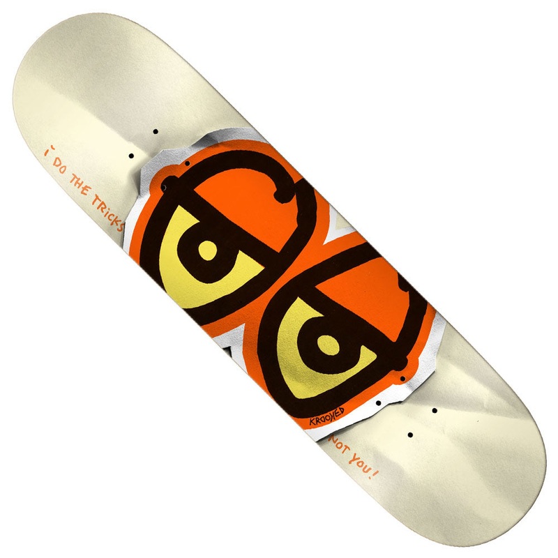 Basalt Construction DBX 8.5×32.18 Bright Orange Krooked Skateboard Deck