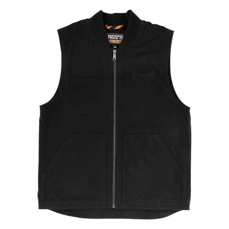 Built To Grind Mens Independent Canvas Vest Black S