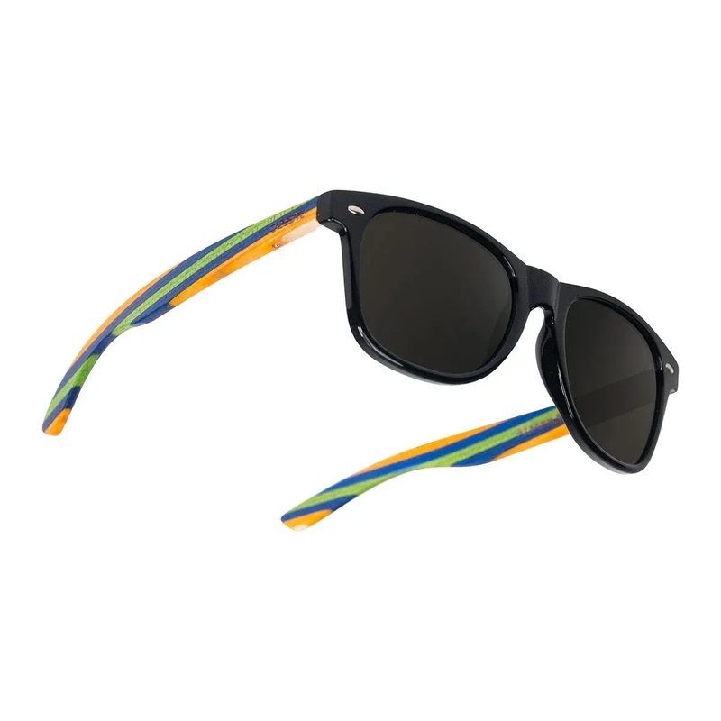Cassette Optics Yo Sunglasses Gloss Black/Smoke Polarized/Skatedeck
