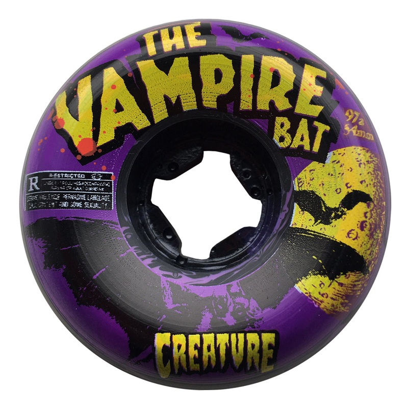 Creature Vampire Bat Bloodsuckers Black / Purple Swirls 56mm