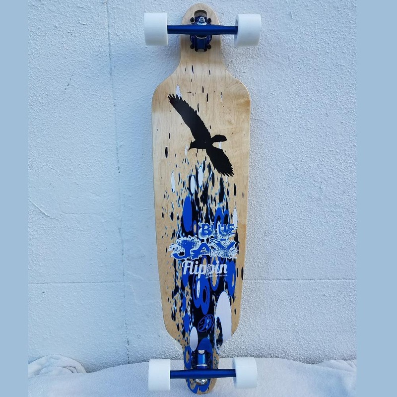 Flippin Bluejay Bamboo Longboard Complete Skateboard
