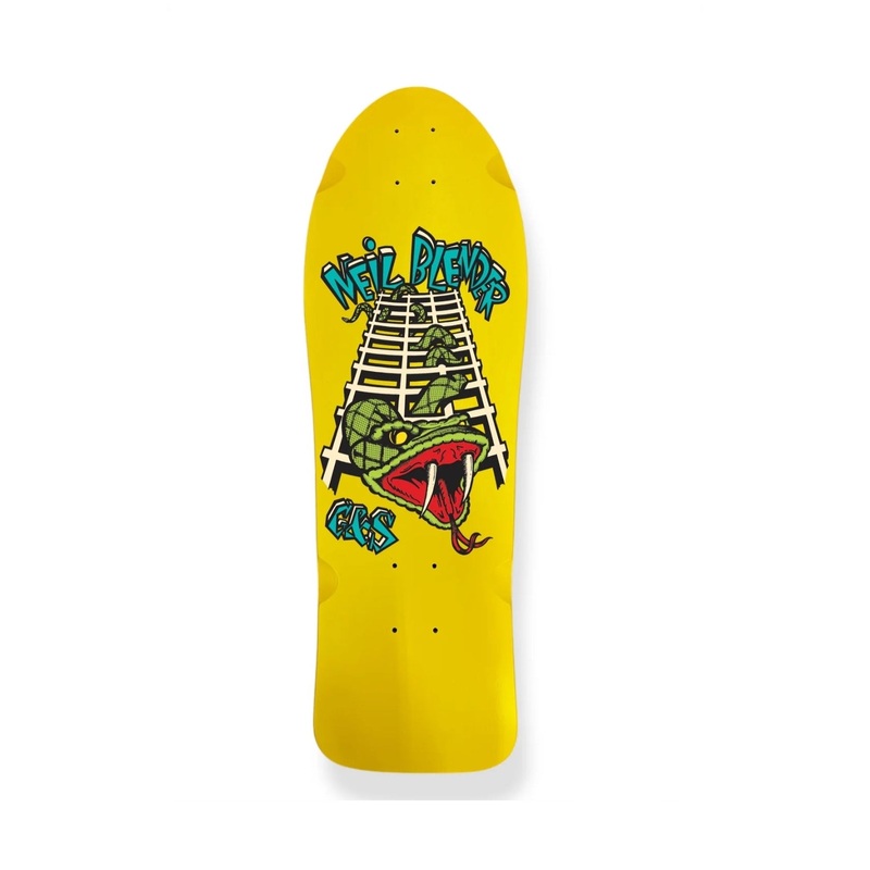 G&S Neil Blender Snake & Lattice Reissue Skateboard – YELLOW