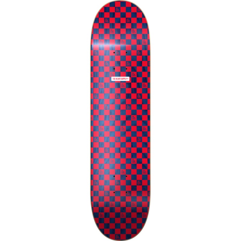 HS CHECKERS DECK-8.0 RED/NAVY