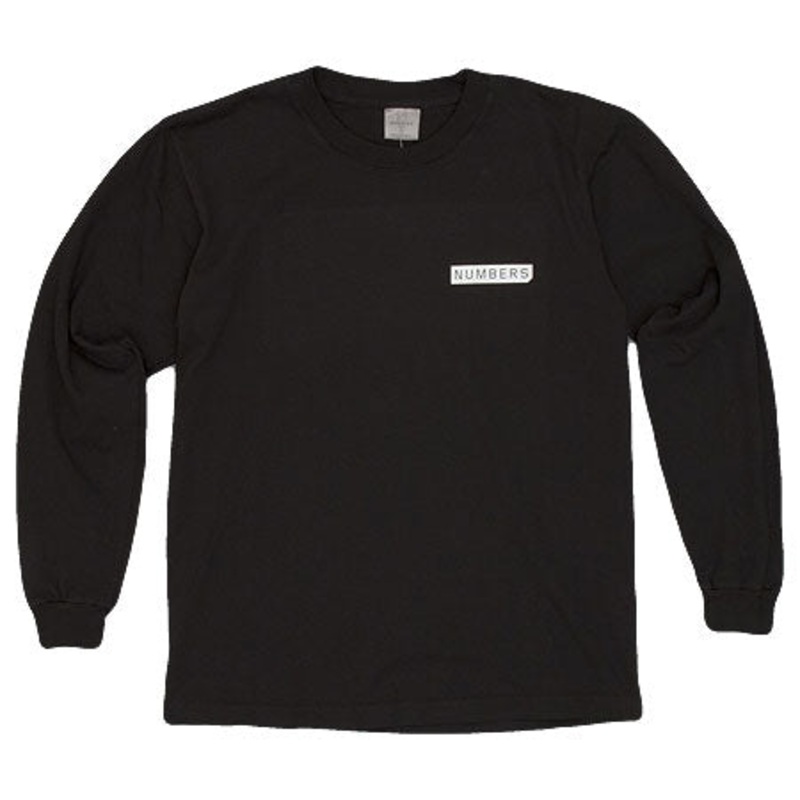 Numbers Edition Mitered Logotype Longsleeve T Shirt Black Large