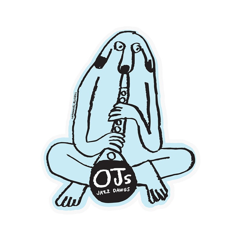 OJ Jazz Dawgs 4.5″ Sticker