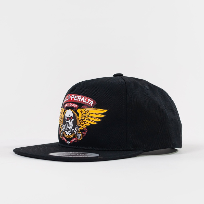 Powell Peralta  Winged Ripper Snapback Cap – Black