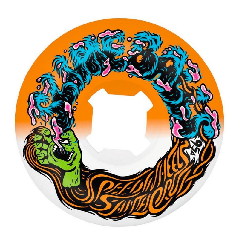 Slime Balls – 56mm – Hairballs 50-50 Wheels 95a – Orange / White 56mm
