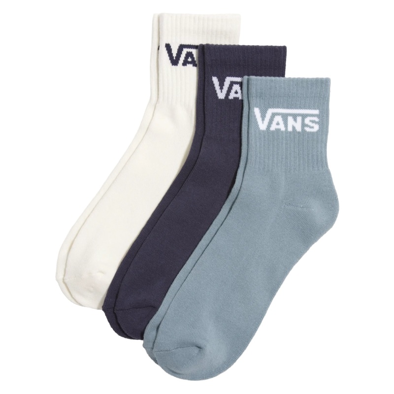 Vans Classic Half Crew Sock 3 Pack Parisian Night/Blue 9.5-13
