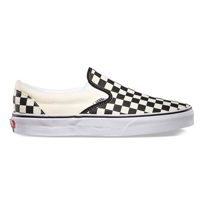 VANS CLASSIC SLIP ON CHECKERBOARD BLK/WHT 3.5M/5W