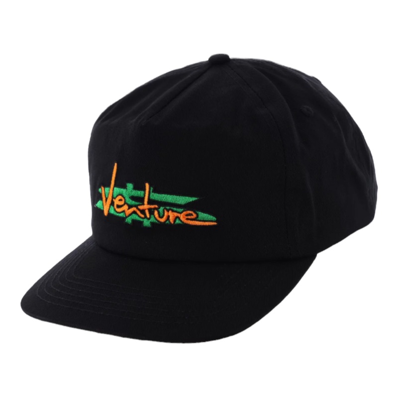 VENTURE PAID SNAPBACK HAT BLACK/GREEN/ORANGE OS