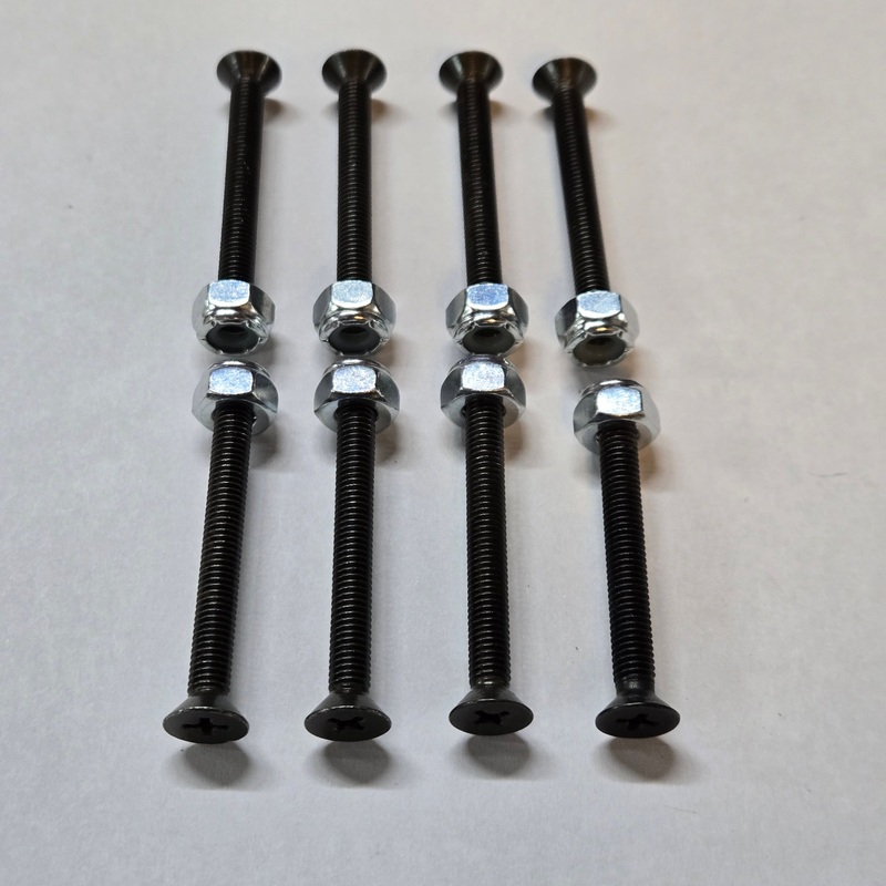 1.75″ Skateboard Hardware Bolts – BLACK