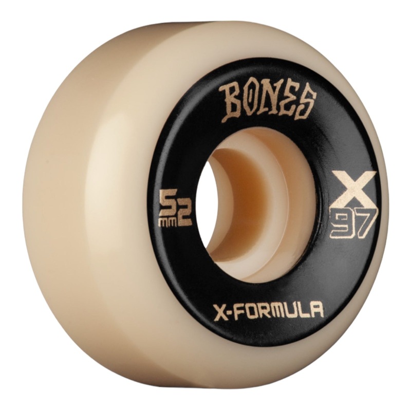 BONES WHEELS X-Formula Skateboard Wheels X-Ninety-Seven 52mm V5 Sidecut 97A 4pk 52mm White