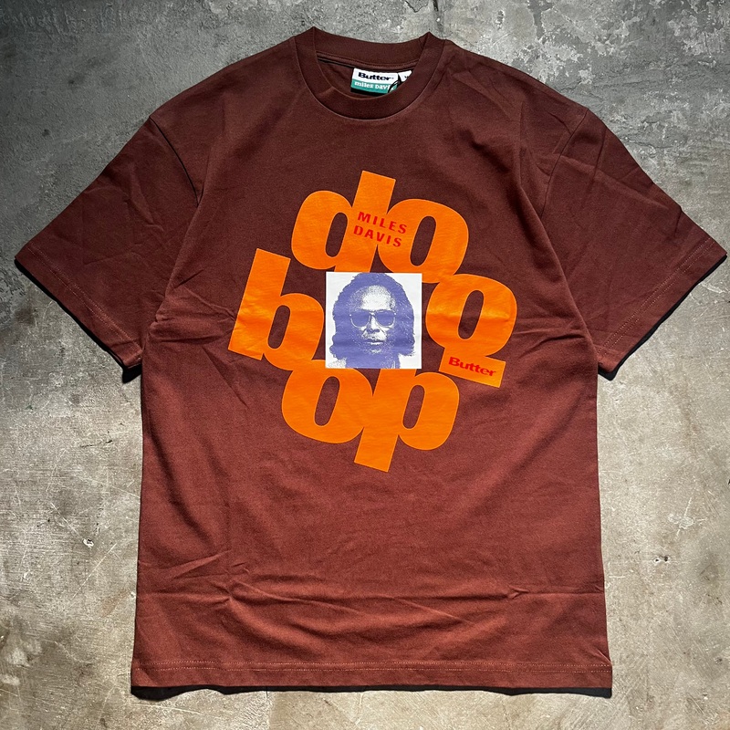 Butter Goods – Miles Davis Doo-Bop Tee – Brown Medium