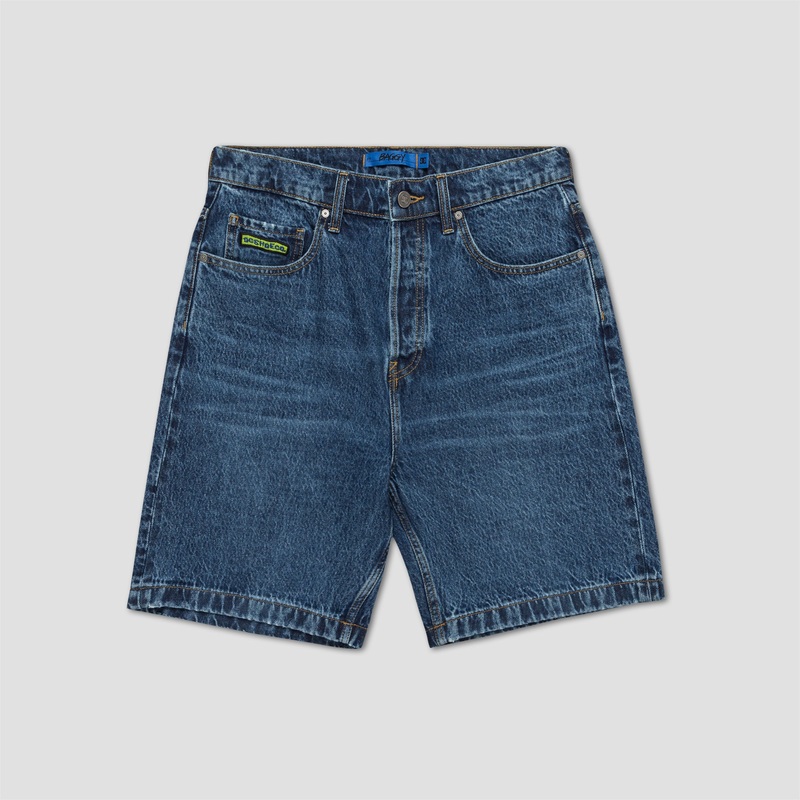 DC Worker Baggy Denim Shorts RSI Stone Indigo 28