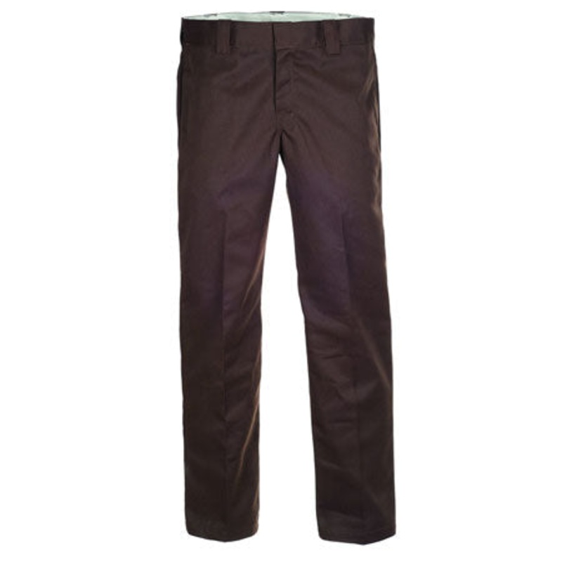 Dickies Slim Straight Leg Work Pants Brown 34×30