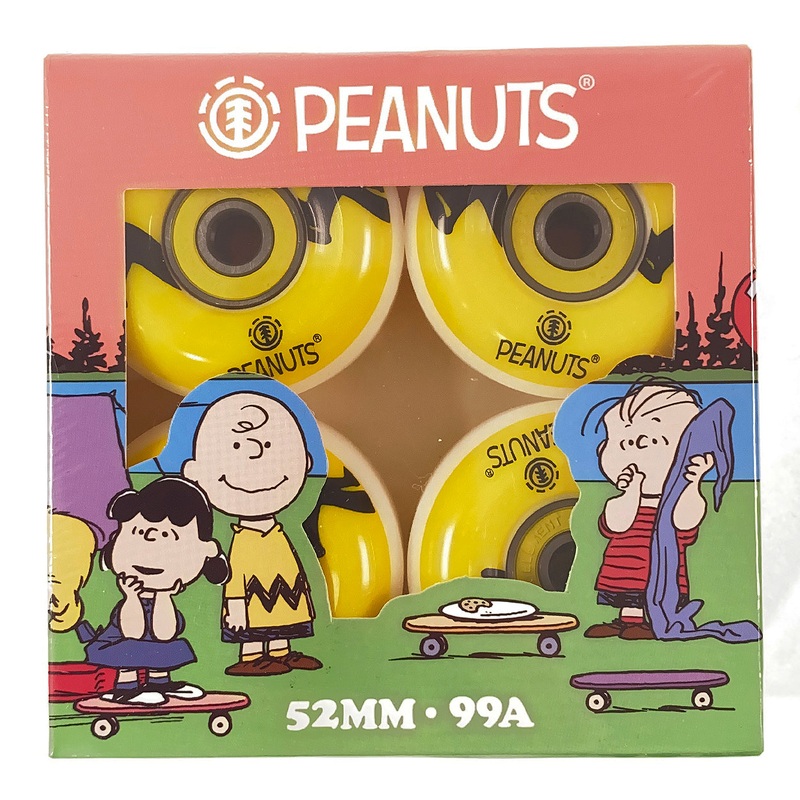 Element – 52mm Charlie Brown Stripe Wheels 99a – Yellow