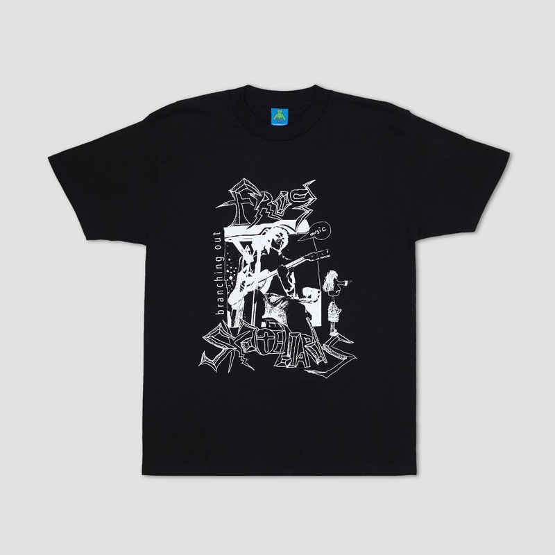 Frog Branching Out Bootleg T-Shirt Black Small