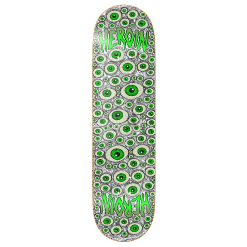 Heroin Eyes Symmetrical Skateboard Deck Holographic 8.25″ 8.25″