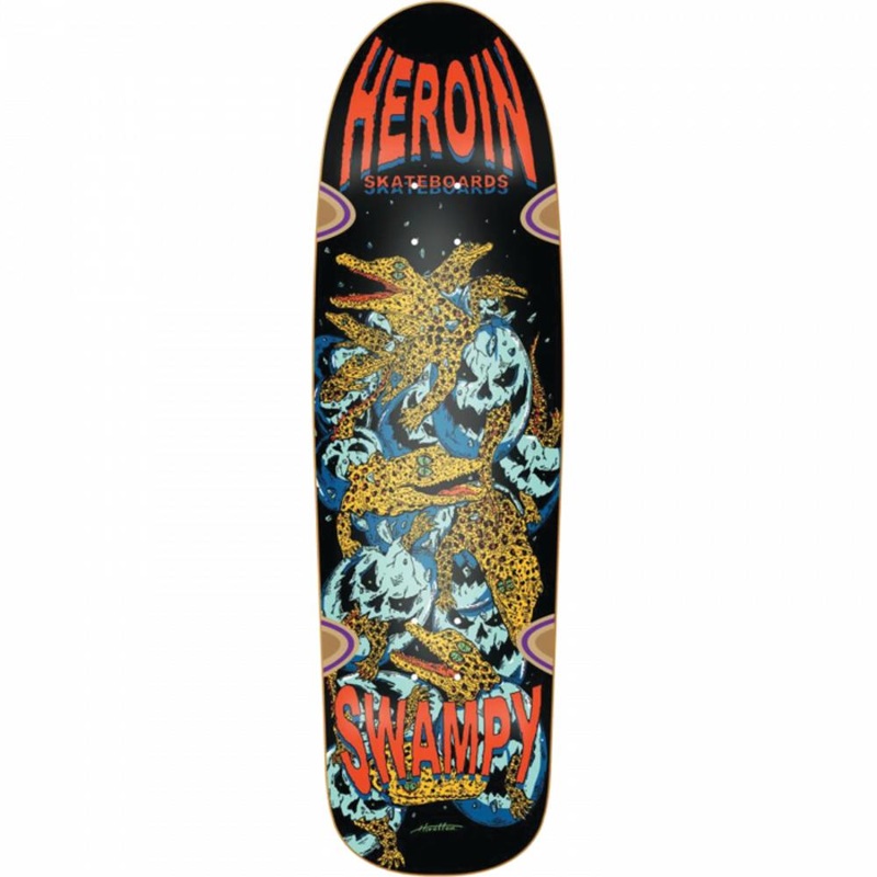 Heroin Swampy Gators 9.12″ Skateboard Deck