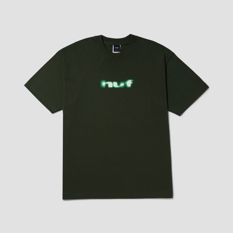 HUF Blur T-Shirt Hunter Green Small