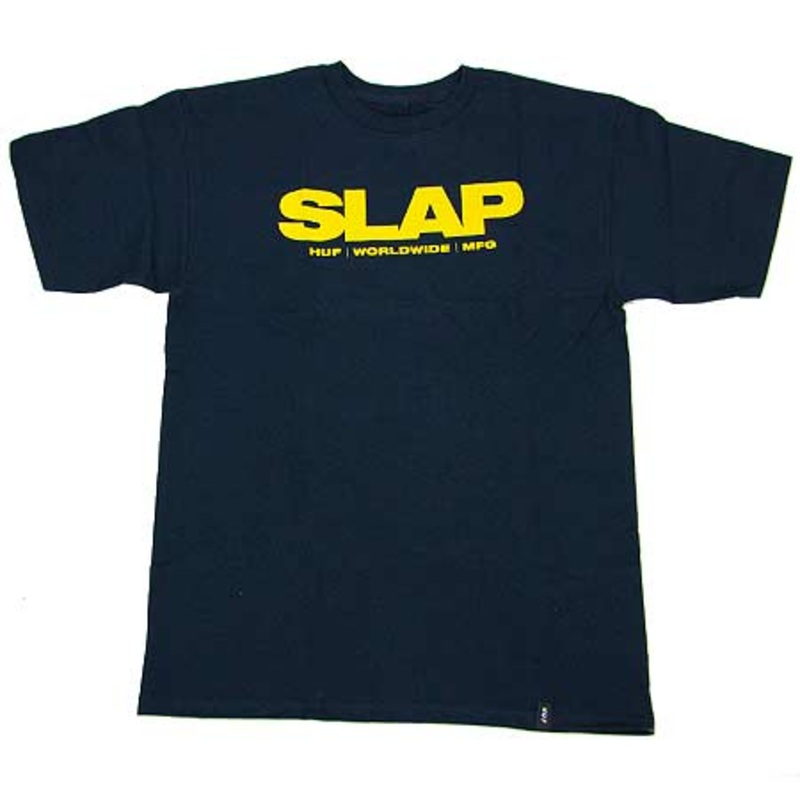 HUF HUF x SLAP T Shirt Navy Small