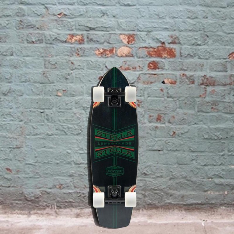 Longboard Skateboard 27″ Black Mini Cruiser Putzer