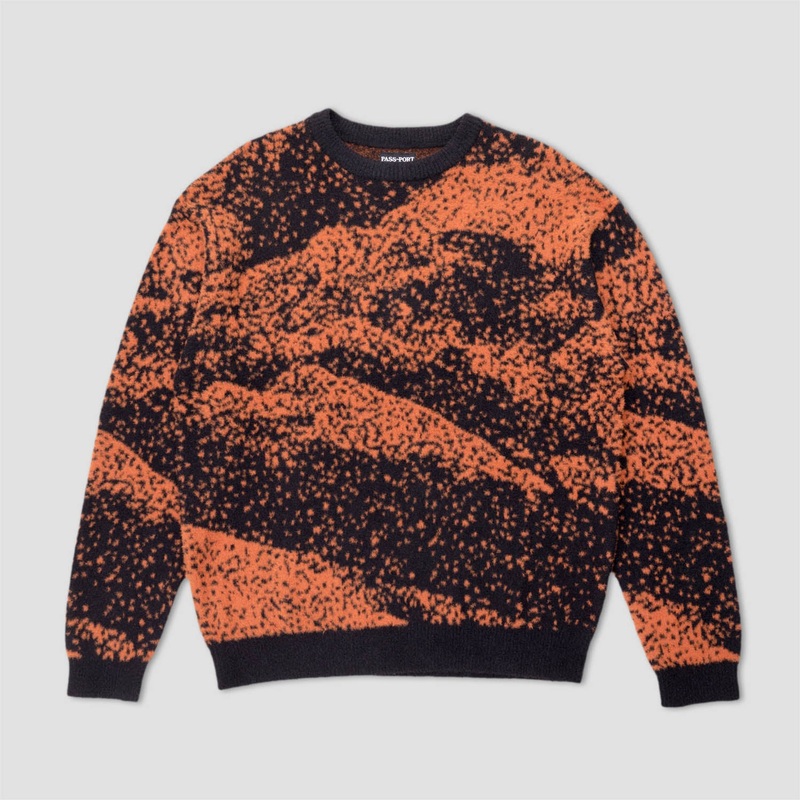 PassPort Cave~in Mohair Sweater Black / Bronze Medium