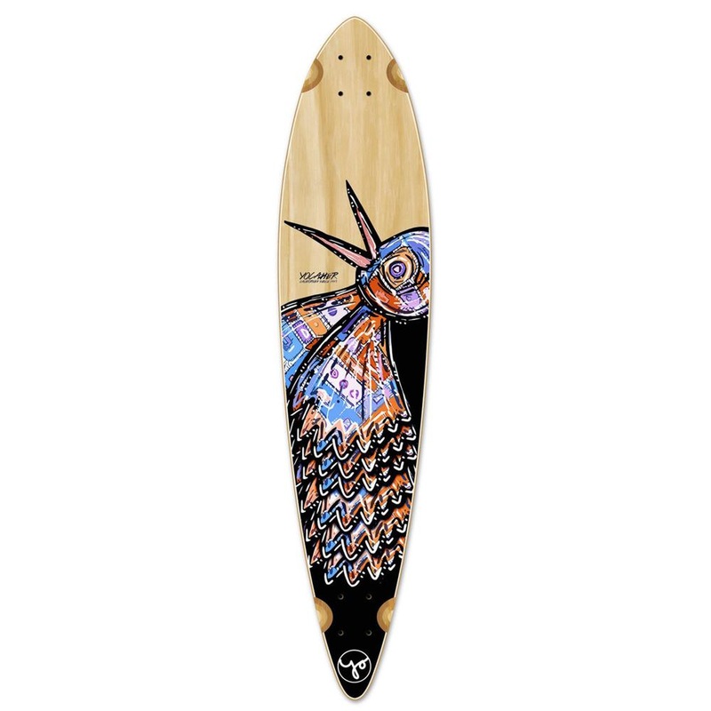 Punked Pintail Longboard Deck – The Bird Natural Deck