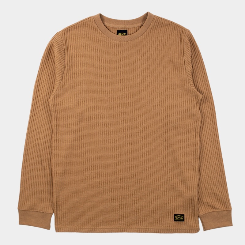 RVCA Day Shift Thermal LS – Camel S